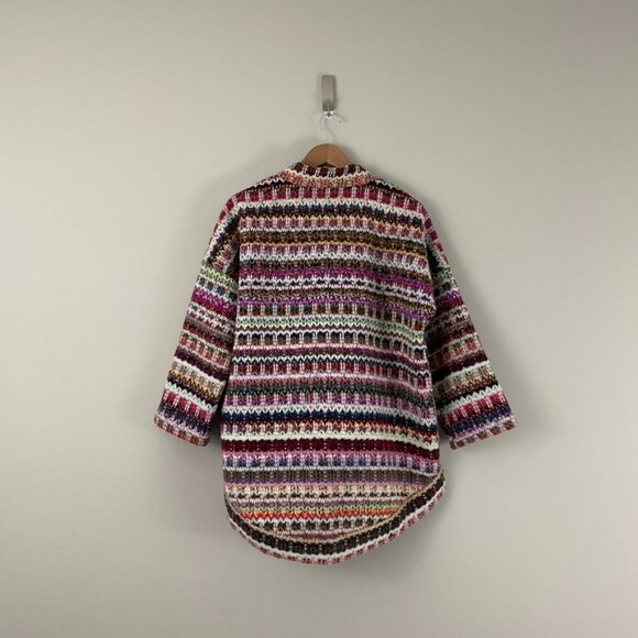 Anthropologie DRA Yoko Rainbow Knit Kimono Jacket Size Small - Picture 2 of 6